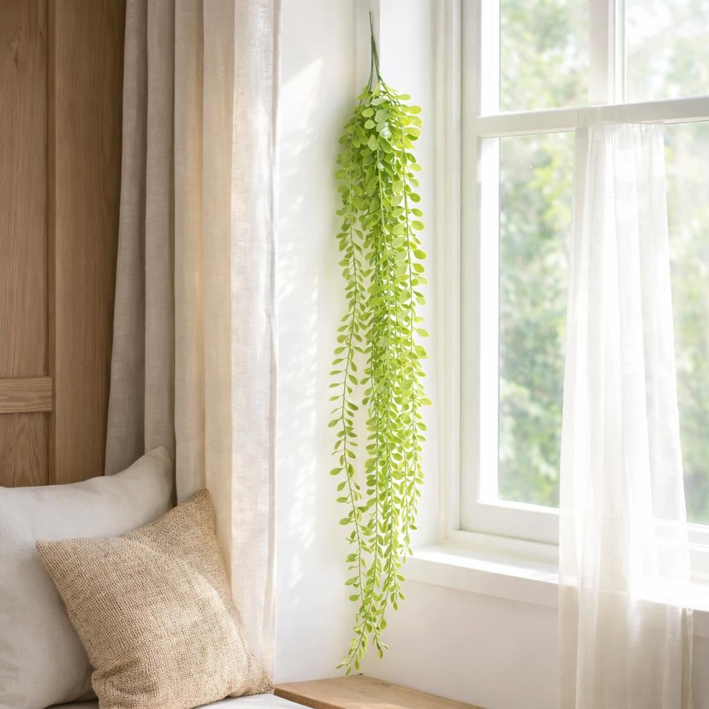 Pack of 6 x 90cm Artificial Trailing Eucalyptus Style Hanging Plant Faux Greenery Vine