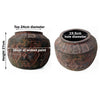 27cm x 36cm Aztec Diamond Large Planter - Brown|Brown