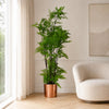 Artificial Tree Moss Fern Copper Planter 150cm