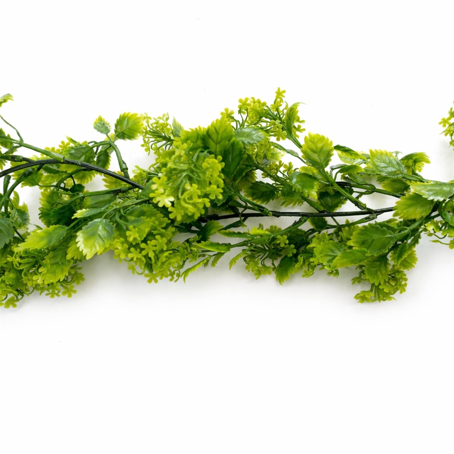 Pack of 6 x 170cm Artificial Green Mixed Foliage Floral Garland Hanging Decoration