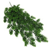 Pack of 6 x Hanging UV and Fire Resistant Artificial Clustered Fern Plant 128cm