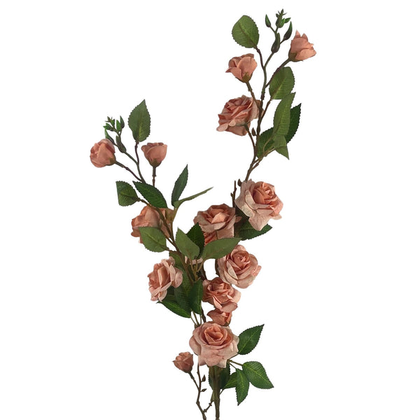 Pack of 6 x 90cm Artificial Pink Rose Stem - Premium Quality