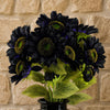 Pack of 6 x 88cm Purple Artificial Sunflower - 18 heads - Premium Quality
