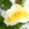 50cm Artificial Yellow Rose Plant - Premium Quality