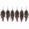 Pack of 6 x 70cm Artificial Trailing Leaf Spray Stem - Dusty Purple