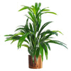 Artificial Plant Bamboo Copper Metal Planter 65cm Realistic Leaf Design Botanik