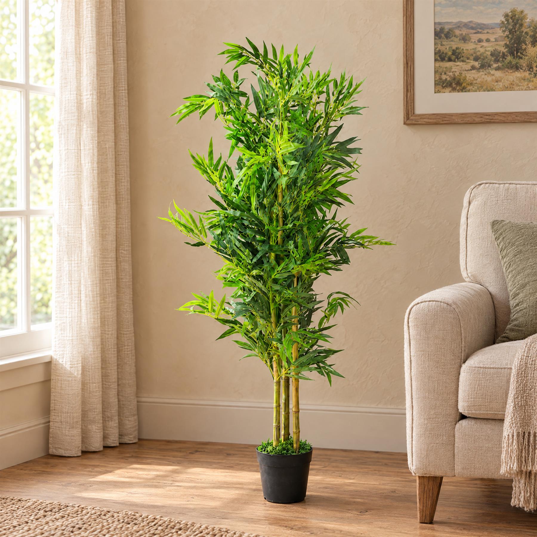 120cm (4ft) Natural Look Artificial Bamboo Plants Trees