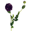 Dhalia PomPom Artificial Flowers Purple