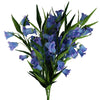 Pack of 6 x 100cm Trumpet Artificial Flower Stem Blue