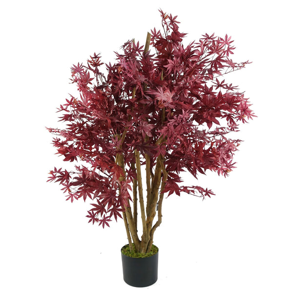 Artificial Red Maple Tree 120cm  - Realistic plant by Botanik