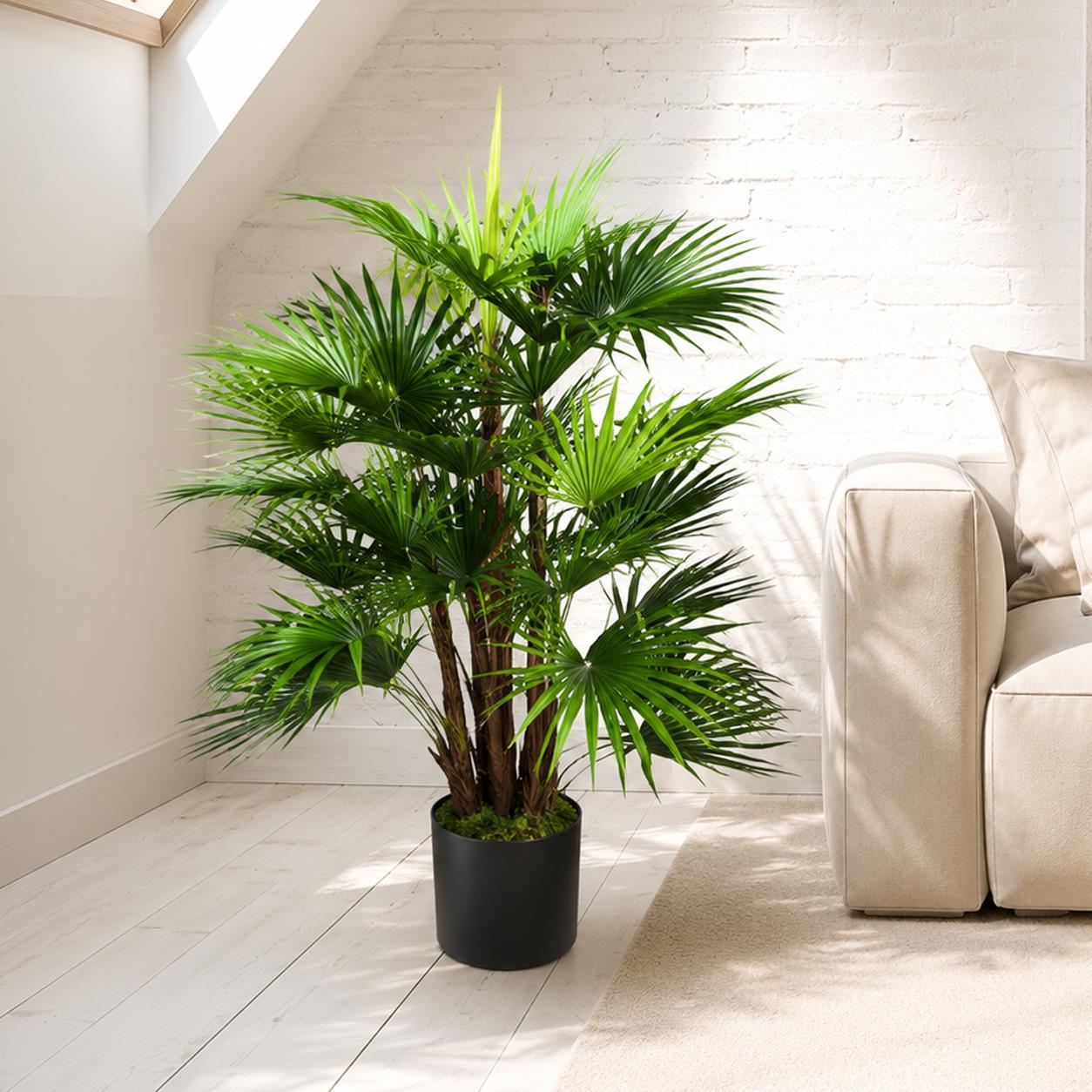 Leaf Design 90cm Fan Palm Artificial Tree