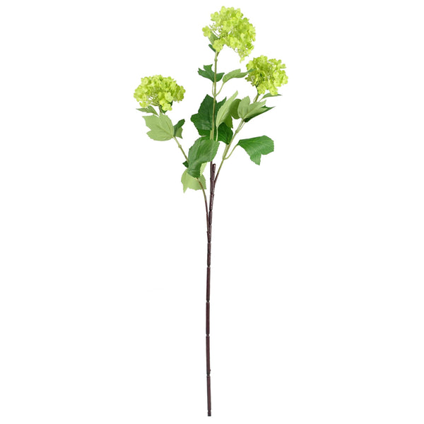 Leaf 70cm Artificial Viburnum Display with Glass Vase