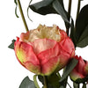 6 x 55cm Pink Peony Artificial Flower Stems - 24 flowers 18 buds - Premium Quality
