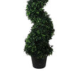 120cm Artificial Natural Boxwood Spiral Topiary - Premium Quality