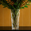 Glass Vase Clear Chunky Ridged Glass Vase 35cm Botanik