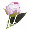 Pack of 6 x 55cm Artificial Pink and Cream Rose Stems