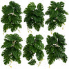 Pack of 6 x 25cm Realistic Monstera Stem Plant - Dark Green