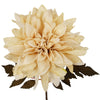 55cm Dahlia Flower Stem - Dusty Cream