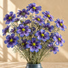 63cm Real Touch Artificial Purple Cosmos Spray - 4 Flowers