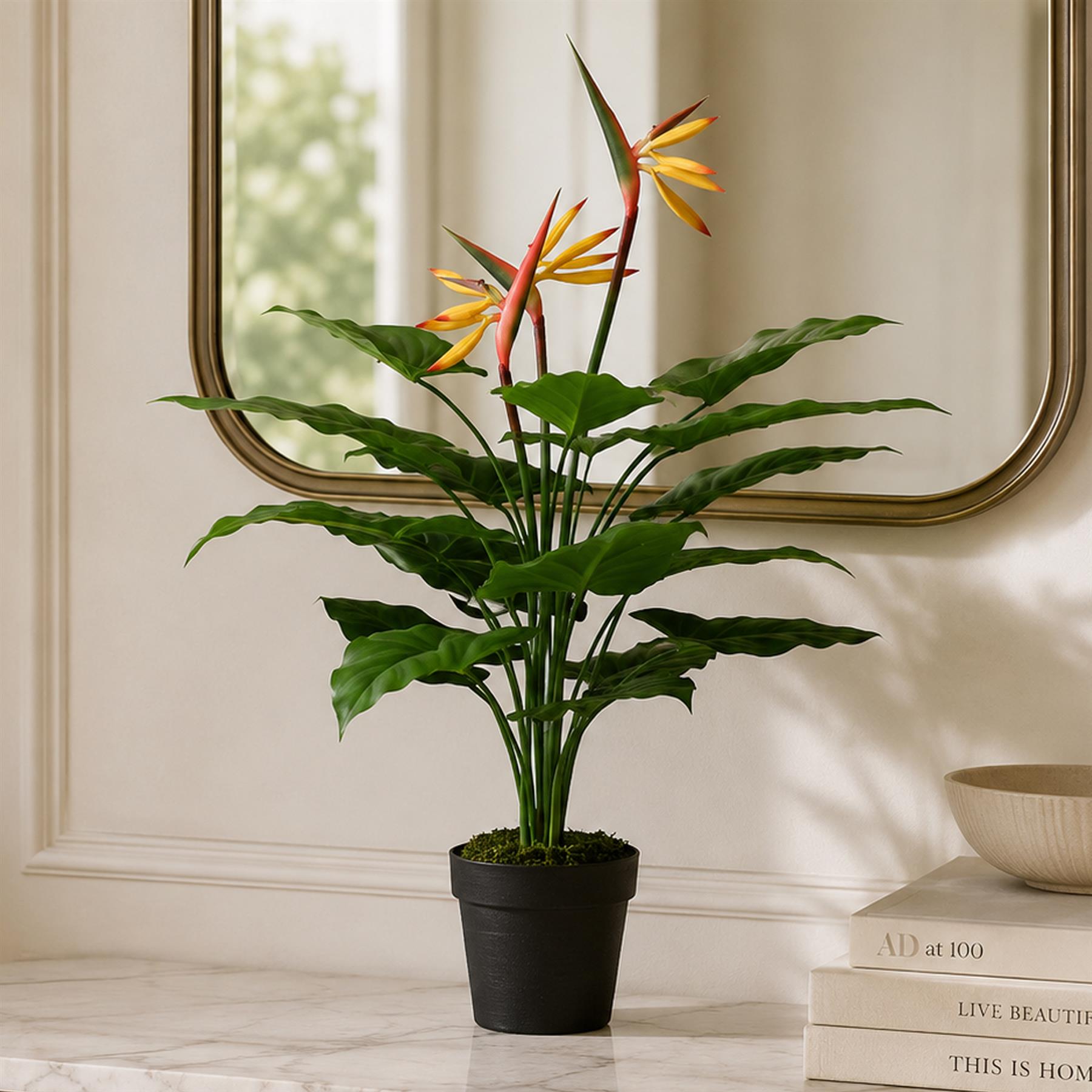 Artificial Flowers Bird Paradise Plant Strelitzia 70cm