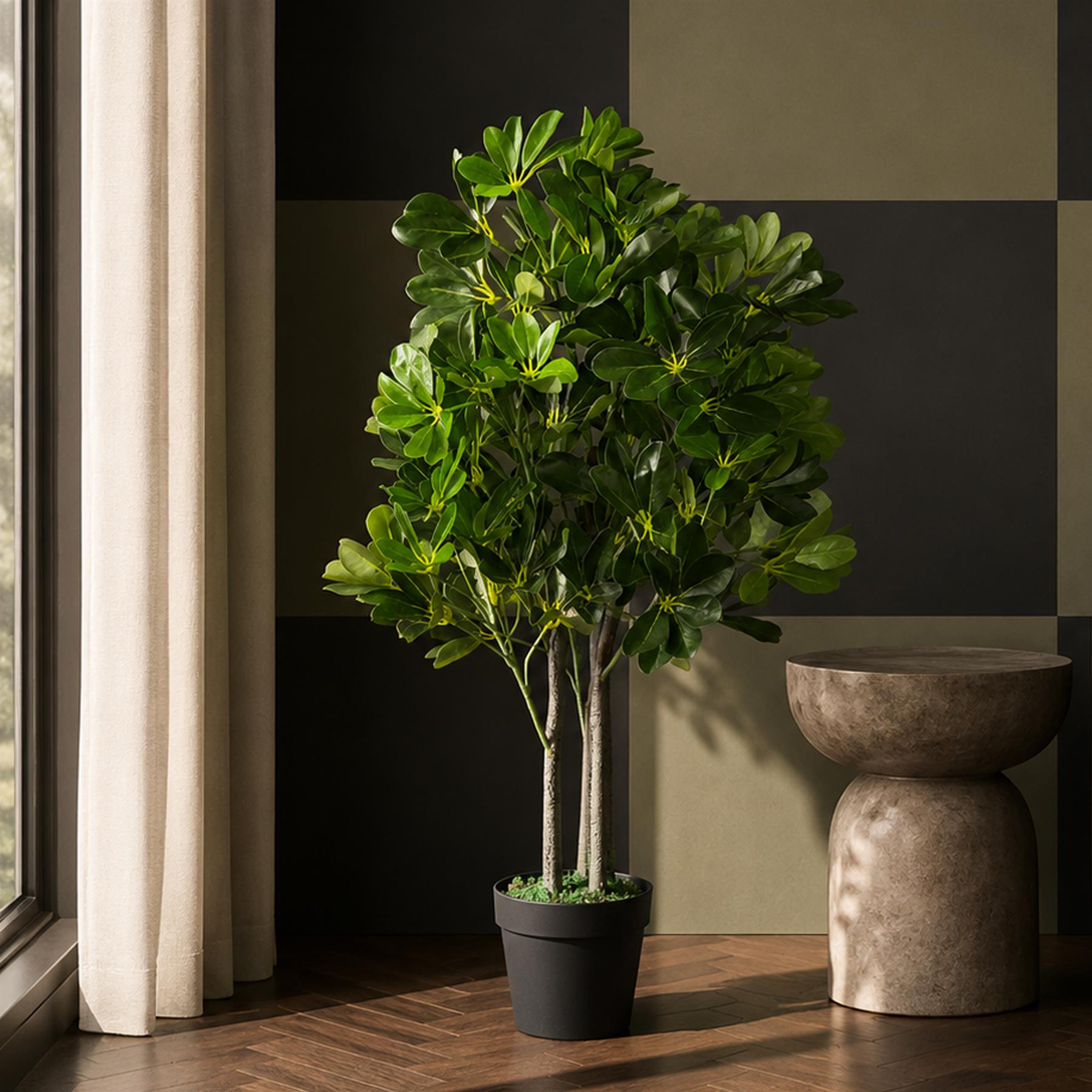 Artificial Bush Arboricola Evergreen Plant 95cm