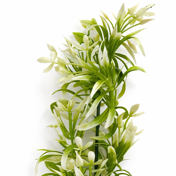 48cm Artificial White Blossom Spray Stem