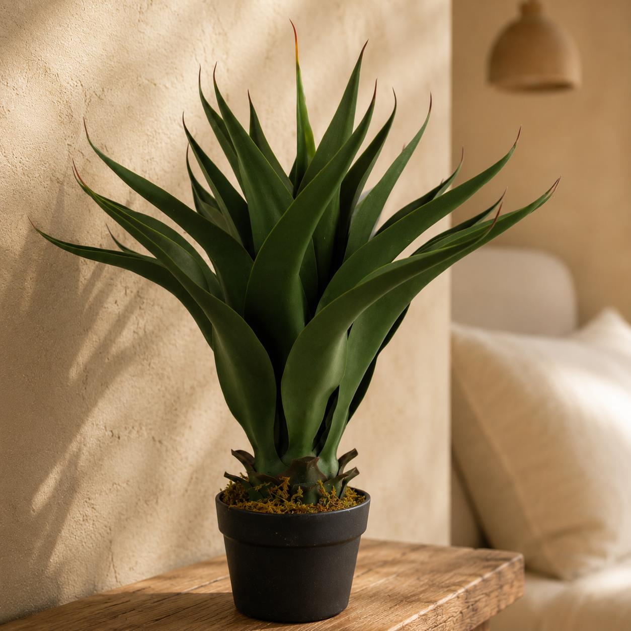 Artificial Yukka Tropical Plastic Pot 55cm Plants