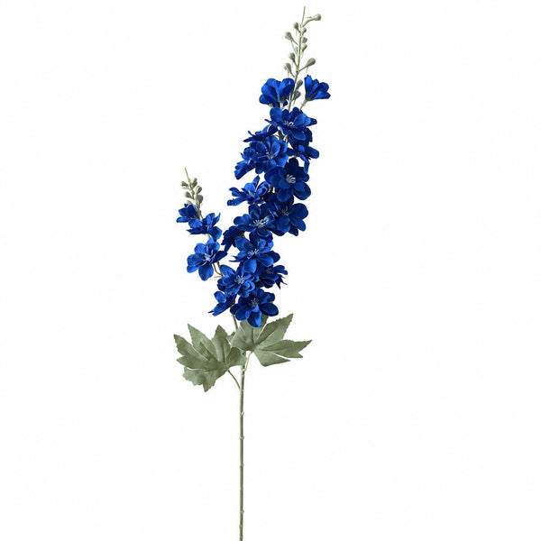 Pack of 6 x 85cm Artificial Blue Larkspur Flower Stems