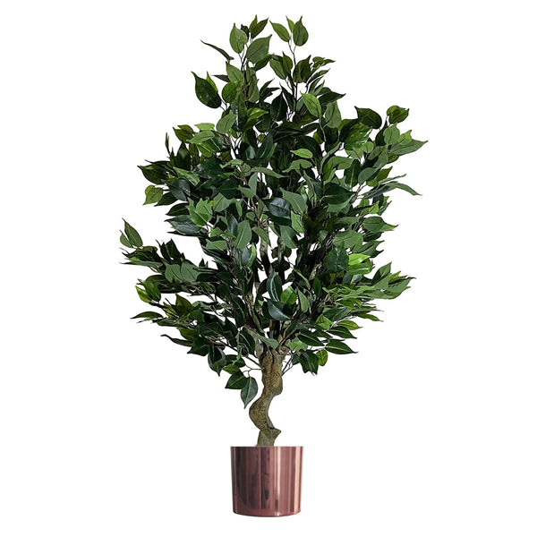 100cm Artificial Ficus Tree Ficus Copper Planter