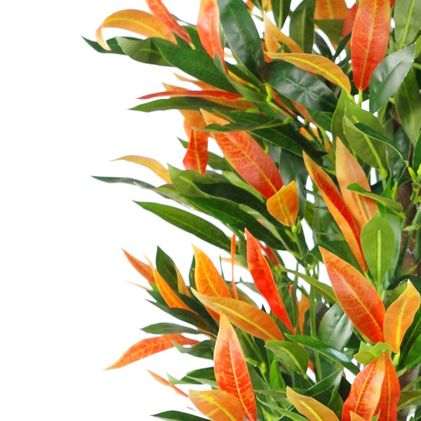 Artificial 130cm Red & Green Ficus Tree