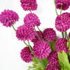 Pack of 6 x 50cm Dahlia Pompom Pink Artificial Stem - Premium Quality