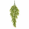 Pack of 6 x 80cm Italian Ruscus Hanging Plant with Realistic Foliage - Light Green