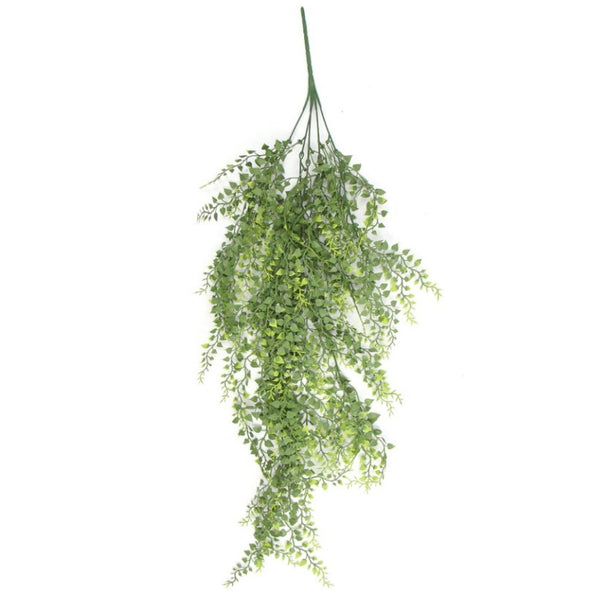 Pack of 6 x Hanging UV and Fire Resistant Artificial Trailing Button Fern Plant 82cm