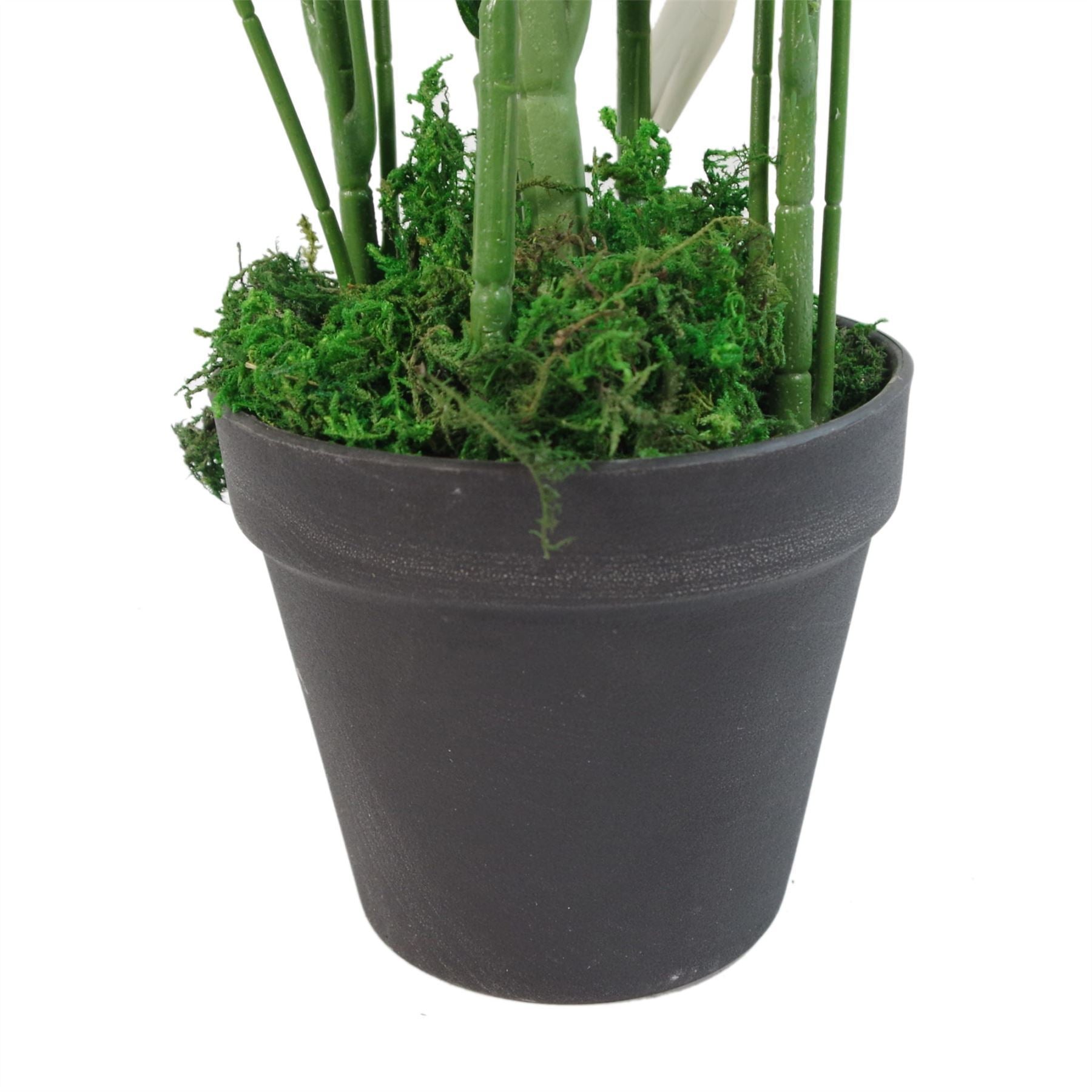 65cm Artificial Bamboo Botanik Shrub with Brushed Copper Planter - Premium Quality