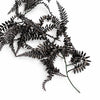 Pack of 6 x 180cm Black Artificial Fern Garland Hanging Foliage Decoration