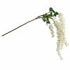 110cm Artificial White Wisteria Flower Spray