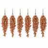 Pack of 6 x 70cm Artificial Trailing Leaf Spray Stem - Dusty Orange