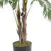 Large Artificial Palm Tree 120cm Luxury Copper Planter 4ft Realistic Leaf Design Botanik