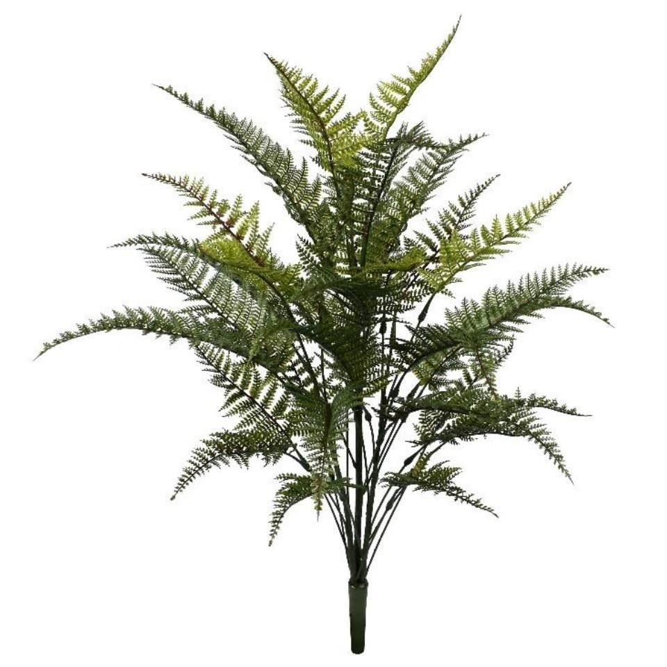 Pack of 6 x 78cm Fire Retardant Artificial Fern Foliage Branch - Premium Quality