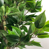 110cm Artificial Ficus Tree Silver Planter