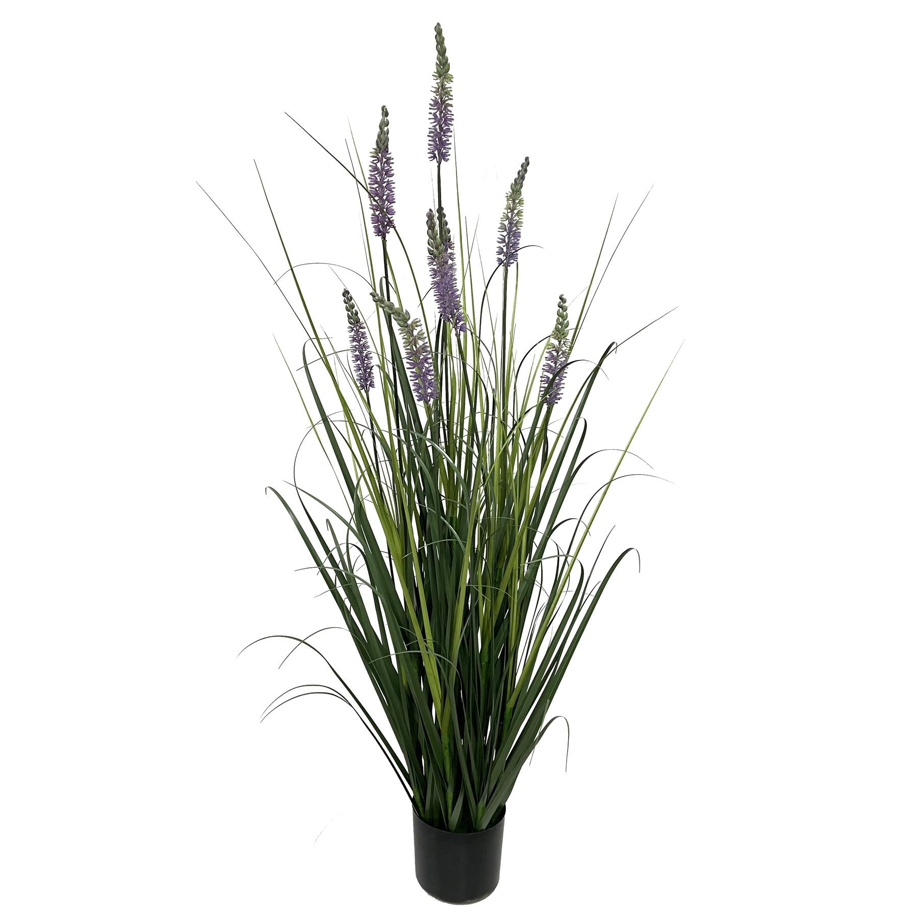 125cm Artificial Lavender Grass with Pot
