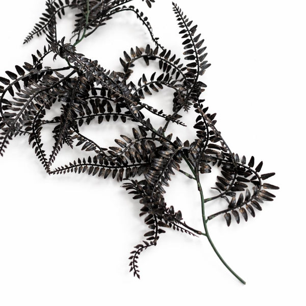 180cm Black Artificial Fern Garland Hanging Foliage Decoration
