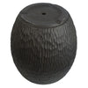 43cm Inoke Embossed Large Grey Composite Planter Plant Pot