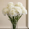Pack of 6 x 57cm White Carnation Artificial Flowers