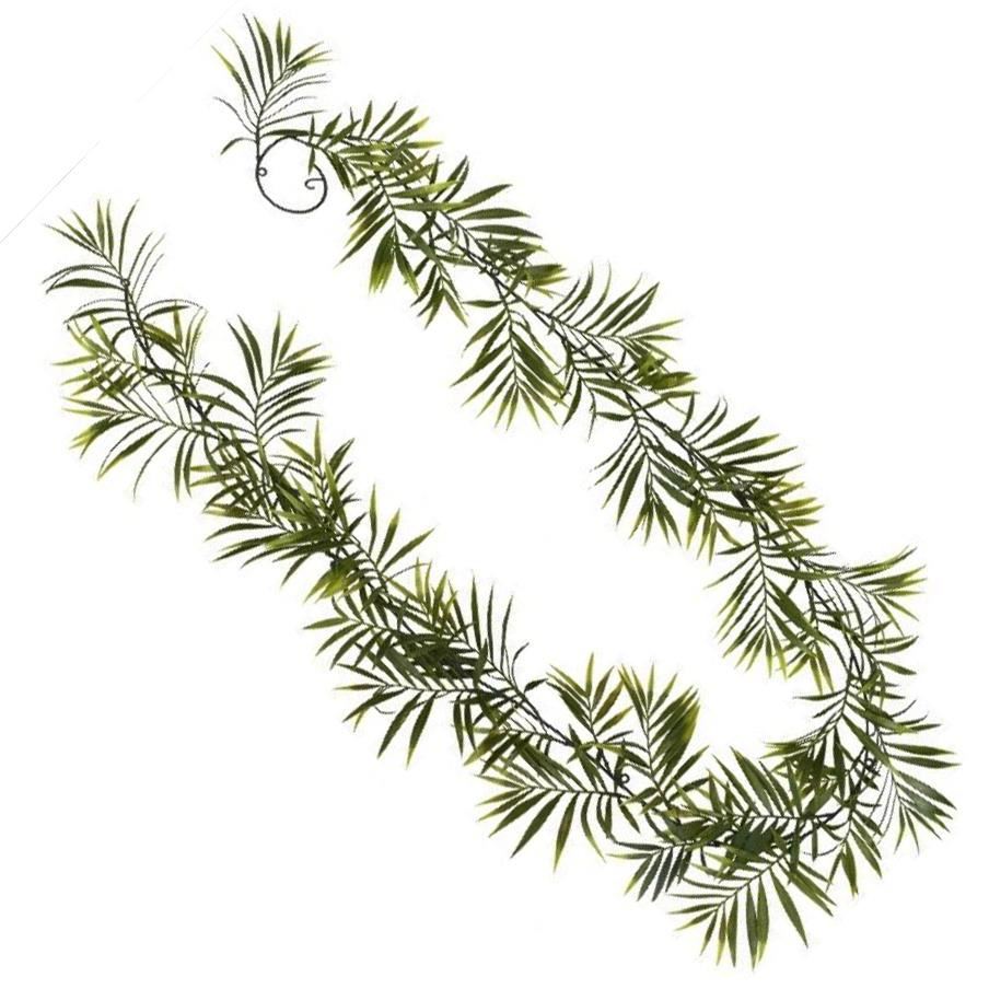 Pack of 6 x 190cm Fire Retardant Artificial Palm Garland - Premium Quality