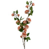 Pack of 6 x 90cm Artificial Pink Rose Stem