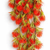 75cm Artificial Red Thistle Trailing Hanging Plant Faux Floral - Premium Quality