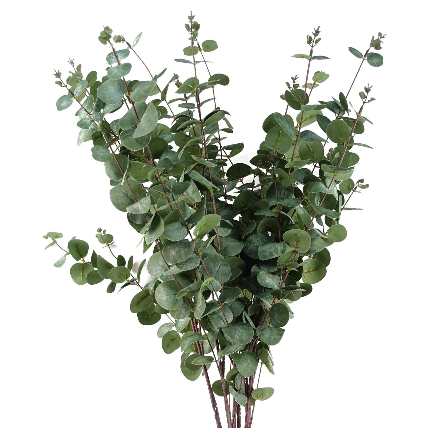 Pack of 6 x 100cm Artificial Eucalyptus Foliage - Premium Quality