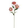 Pack of 6 x 72cm Artificial Coral Spider Lily Stems