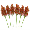 Pack of 6 x 75cm Artificial Coral Berry Spray Bush Stem